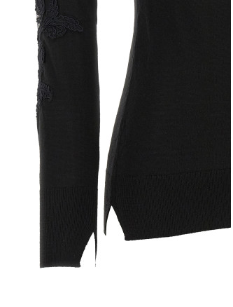 Свитер ERMANNO SCERVINO High neck with lace inserts (D495M310APCTATL95708) #