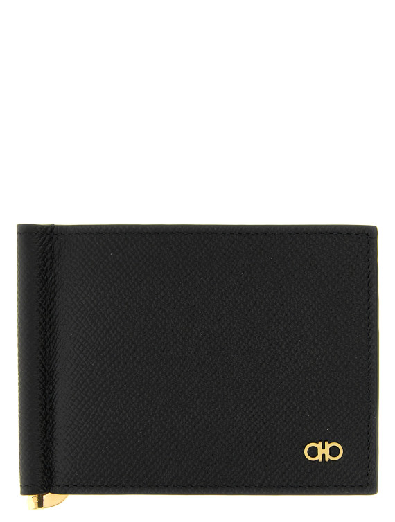 Кошелёк FERRAGAMO Gancini wallet with clip (776473NERO) #1