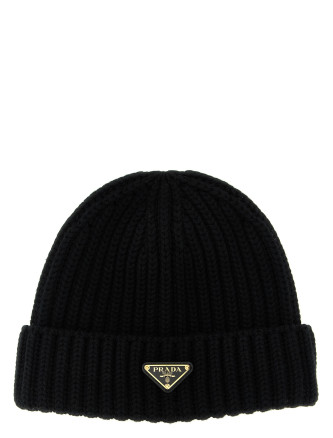 Шапка PRADA Logo triangle beanie