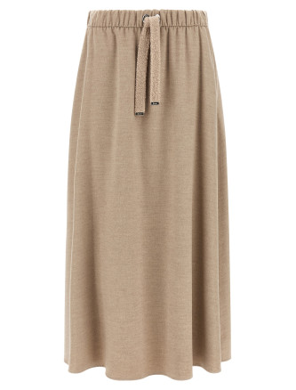 Юбка миди HERNO Skirt with drawstring