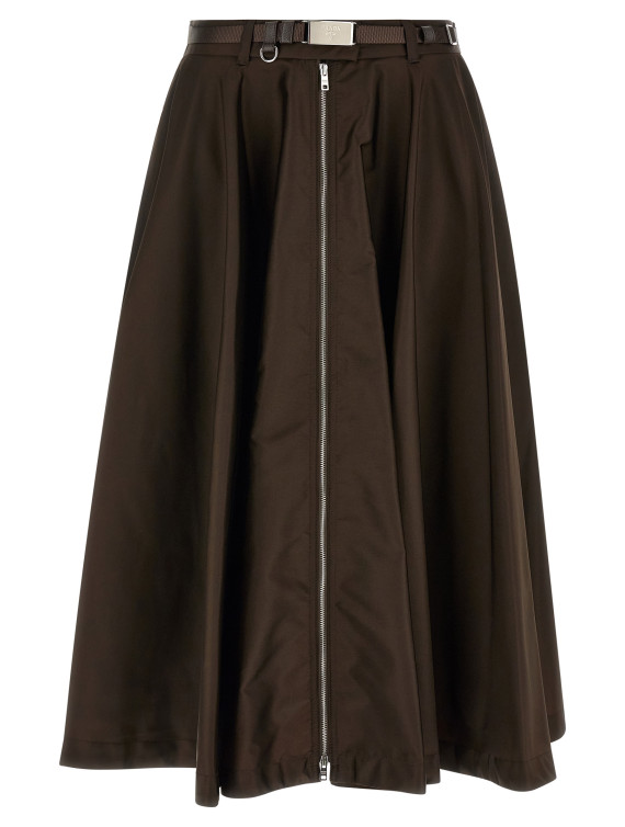Юбка миди PRADA Front zip skirt (21H057SOOO1WQ8F0324) #1
