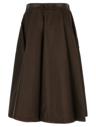 Юбка миди PRADA Front zip skirt (21H057SOOO1WQ8F0324) #