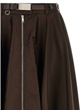 Юбка миди PRADA Front zip skirt (21H057SOOO1WQ8F0324) #