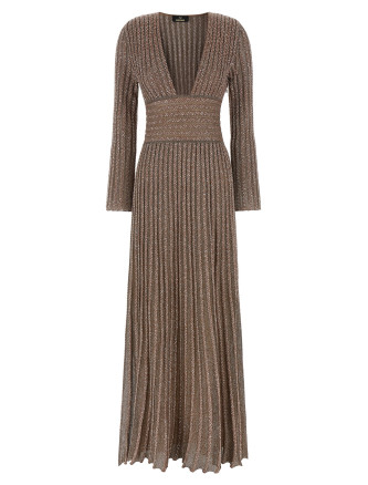 Платье макси MISSONI Knitted metallic dress