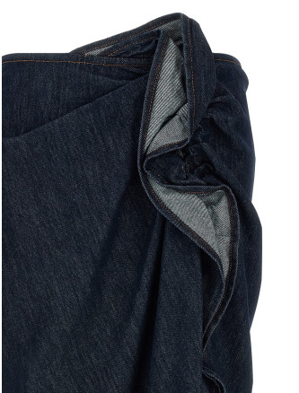 Юбка миди DRIES VAN NOTEN Draped skirt (2621308064401507) #