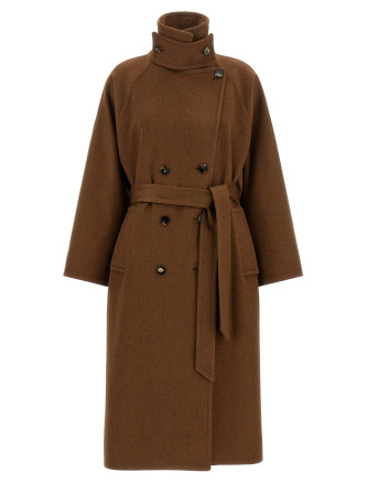 Пальто ALBERTO BIANI Double-breasted belted coat