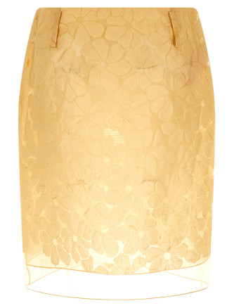 Юбка миди MARNI Straight skirt with floral pattern (GOMA0899A0USR03700W18) #
