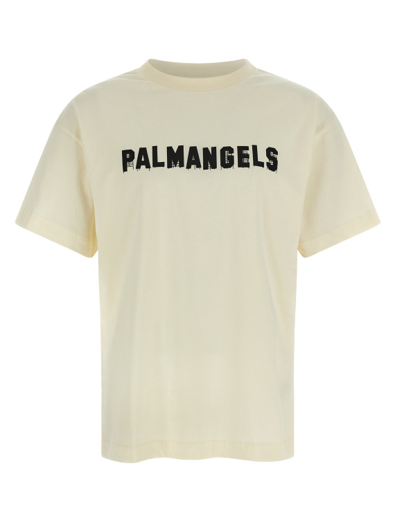 Футболка PALM ANGELS Logo print T-shirt (PAMAA001JR0180310) #1