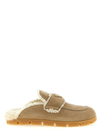 Сабо PRADA Suede sabots