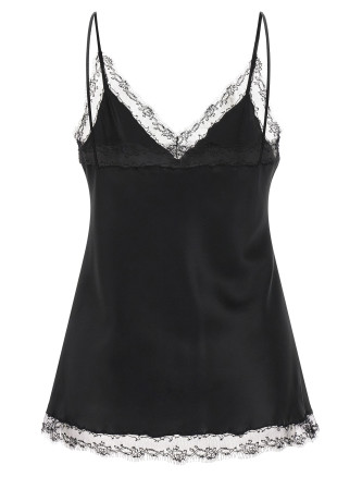 Топ ERMANNO SCERVINO Silk Lingerie Top with Lace (D492L710APHKC95708) #