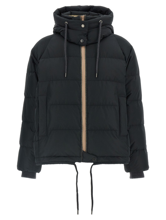 Пуховик BRUNELLO CUCINELLI Down jacket with knit and jewel details (MH5257216C101) #1