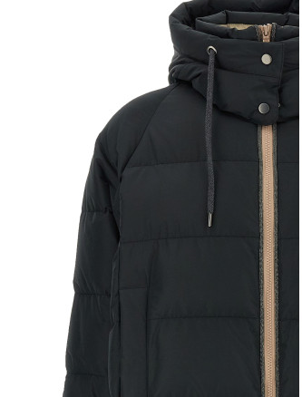 Пуховик BRUNELLO CUCINELLI Down jacket with knit and jewel details (MH5257216C101) #