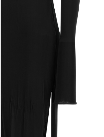 Платье макси GIUSEPPE DI MORABITO Draped dress (07PFDR534X1670899) #