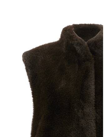 Жилет LOU ANDREA Faux fur vest (MK2588ARMYGREEN) #
