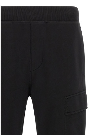 'Diagonal Raised Fleece' pants with Lens detail (RCCMSP717A005086W999) #