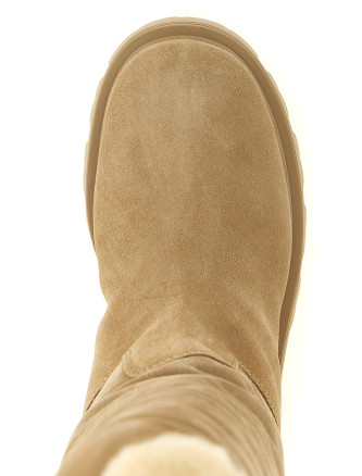 Сапоги PRADA High suede boots with logo (1W595OFZF50054F0F24) #