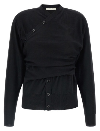 Кардиган LEMAIRE Trompe L'Oeil construction cardigan (PO0056LK1063BK999) #