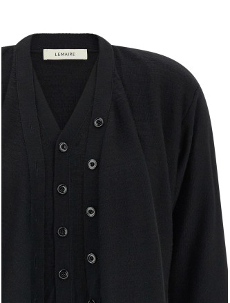 Кардиган LEMAIRE Trompe L'Oeil construction cardigan (PO0056LK1063BK999) #
