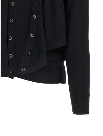 Кардиган LEMAIRE Trompe L'Oeil construction cardigan (PO0056LK1063BK999) #