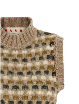 Жилет MARNI Shetland acquard knit vest (GCMD0665Q0UFZ413MXW23) #