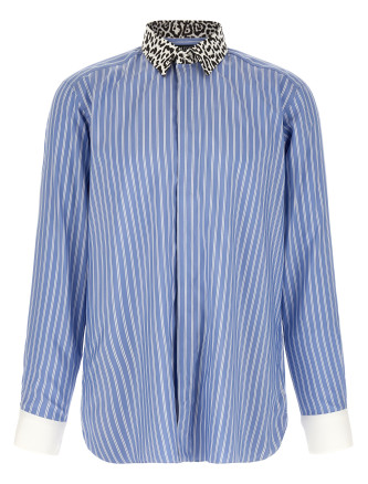 Рубашка TOM FORD Animal print collar shirt
