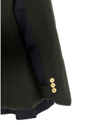 Куртка SACAI Wool coat with fur insert (2608755505) #