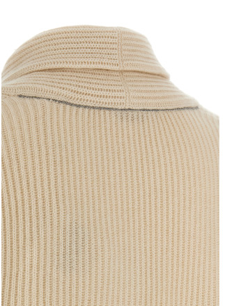 Свитер BRUNELLO CUCINELLI Shawl neck ribbed sweater (M12750802C9777) #