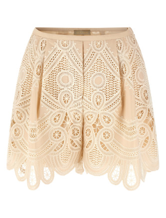 Шорты ELIE SAAB Macramé embroidery shorts