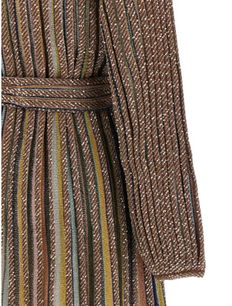 Мини-платье MISSONI V-neck and belt dress (DS26WG0PBK01KQSMSPE) #