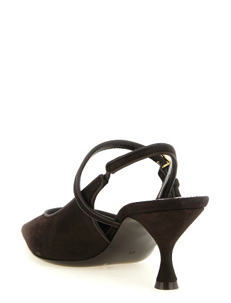 Орташа биіктіктегі өкшелі аяқ киім DOLCE & GABBANA Suede slingbacks (CG1068AQ1348M157) #