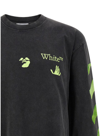 Футболка OFF-WHITE 'Bacco Arrow Skate' (OMAB09CF26JER00800001001) #