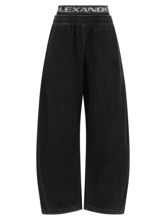 Джинсы ALEXANDER WANG Denim pants with elastic (UDC4264302011) #1