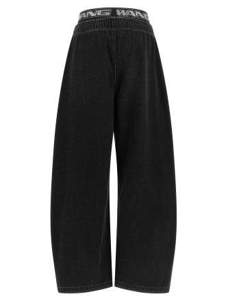 Джинсы ALEXANDER WANG Denim pants with elastic (UDC4264302011) #