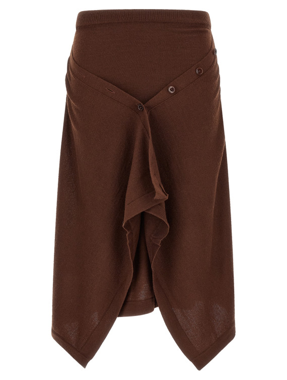 Юбка миди LEMAIRE Button asymmetrical skirt (SK1082LK1063RE401) #1