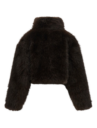 Пальто ROTATE BIRGER CHRISTENSEN Eco-fur short jacket (11655316671667) #