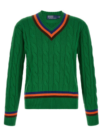Свитер POLO RALPH LAUREN V-knit with cable pattern