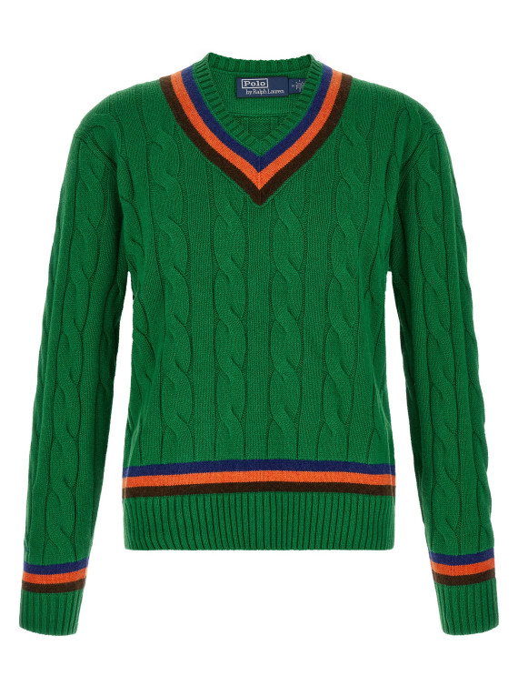 Свитер POLO RALPH LAUREN V-knit with cable pattern (710B28814001) #1