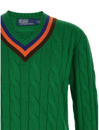 Свитер POLO RALPH LAUREN V-knit with cable pattern (710B28814001) #