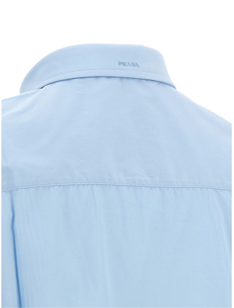 Рубашка PRADA Poplin shirt with pleats (P482JRSOOO126LF0012) #