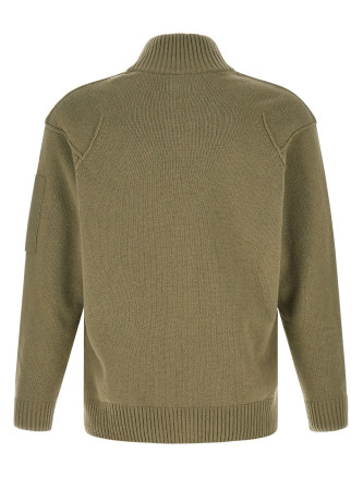 'Lambswool GRS' cardigan with Lens detail (21CMKN708A110149A356) #