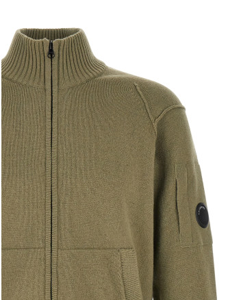 'Lambswool GRS' cardigan with Lens detail (21CMKN708A110149A356) #