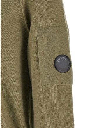 'Lambswool GRS' cardigan with Lens detail (21CMKN708A110149A356) #