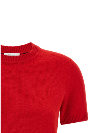 Футболка FERRAGAMO 'Gancini' (796171NEWRED) #