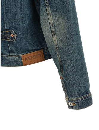 Куртка KENZO Floral embroidery denim jacket (FG65DV3156U8DS) #