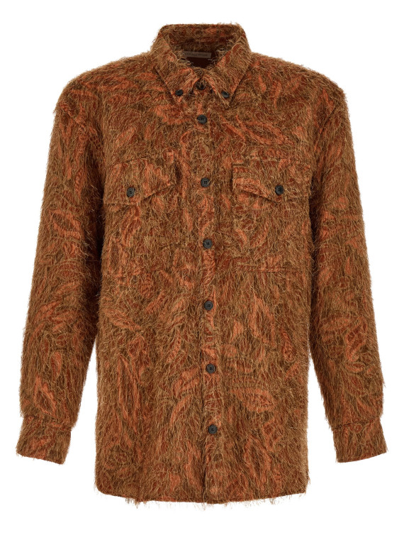 Рубашка DRIES VAN NOTEN Shaggy fringed shirt (2620207094077701) #1