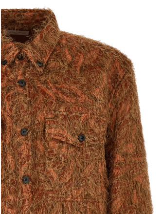 Рубашка DRIES VAN NOTEN Shaggy fringed shirt (2620207094077701) #