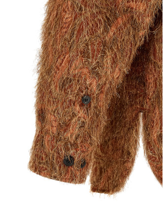 Рубашка DRIES VAN NOTEN Shaggy fringed shirt (2620207094077701) #