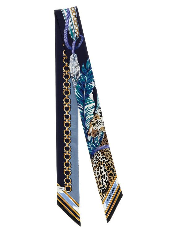 Шарф FERRAGAMO 'Felini' (795098BLUE) #1