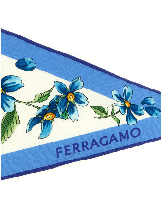 Шарф FERRAGAMO 'Primavera' (795607AZZURRO) #