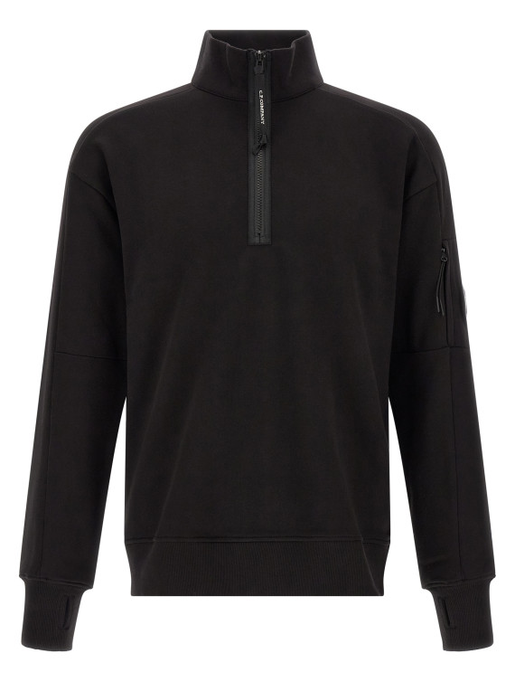 'Diagonal Raised Fleece ' sweatshirt and Lens detail (21CMSS033A005086W999) #1